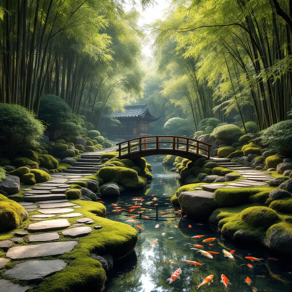 Ogród japoński: woda, ścieżki i minimalizm dla spokoju i harmonii