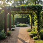 Drewniana pergola w ogrodzie: naturalne piękno i funkcjonalność