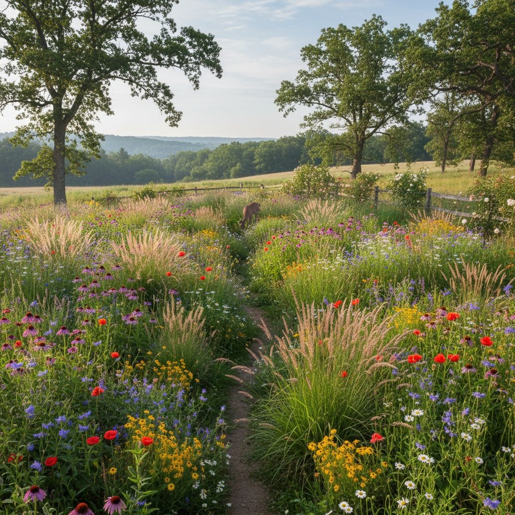 Ogród naturalistyczny inspirowany łąką