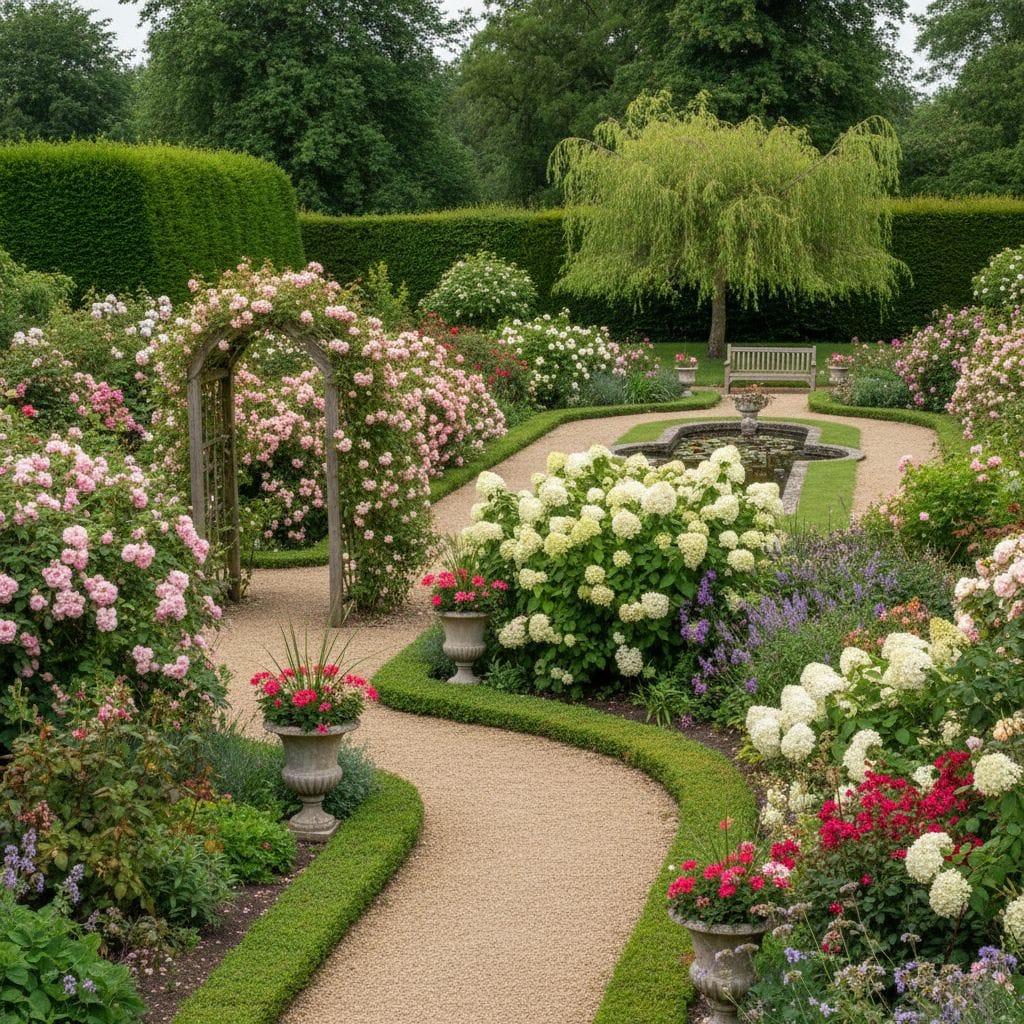 Ogród angielski z krętymi ścieżkami: wskazówki projektowe