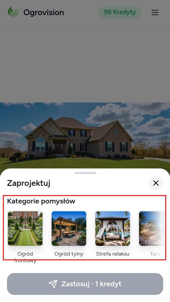 Zaprojektuj ogród z AI