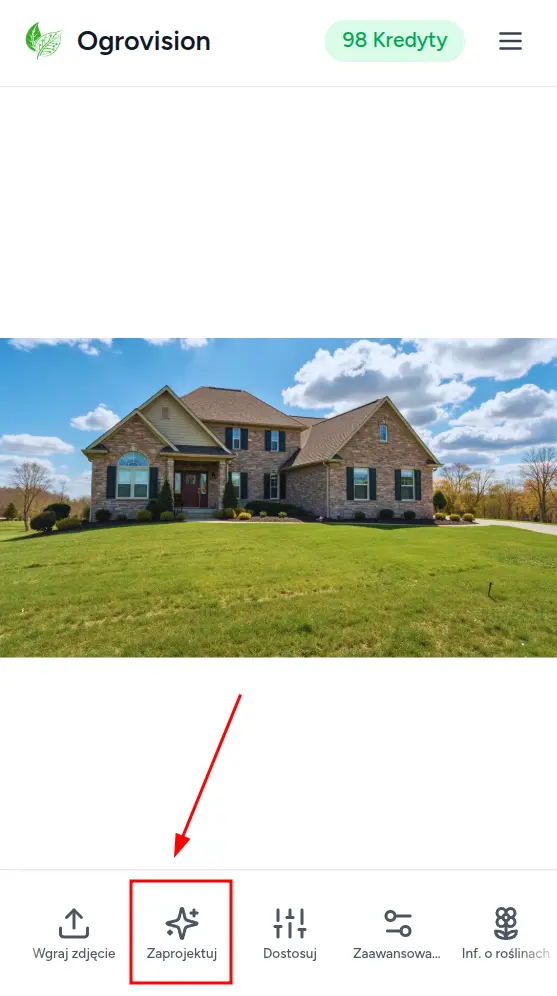 Jak zrobić wizualizację swojego ogrodu z AI - instrukcja krok po kroku z Ogrovision