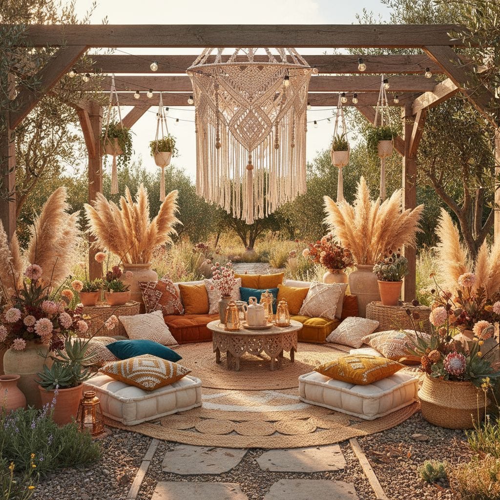 Styl boho w ogrodzie: materiały, kolory i formy w 2026 roku