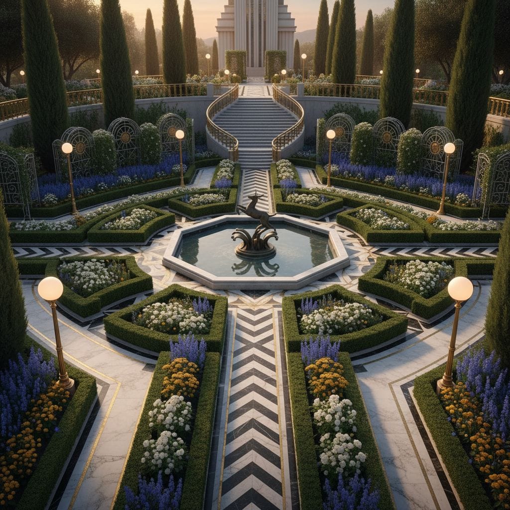 Elementy art déco w ogrodach: trendy i inspiracje na rok 2026