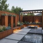 Zastosowanie stali corten w małej architekturze ogrodowej