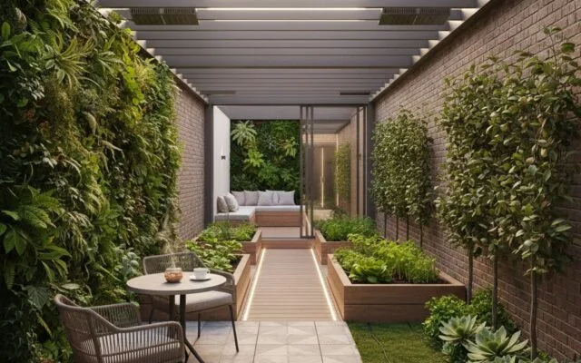 Jak zaprojektować ogród na wąskiej działce przy szeregowcu