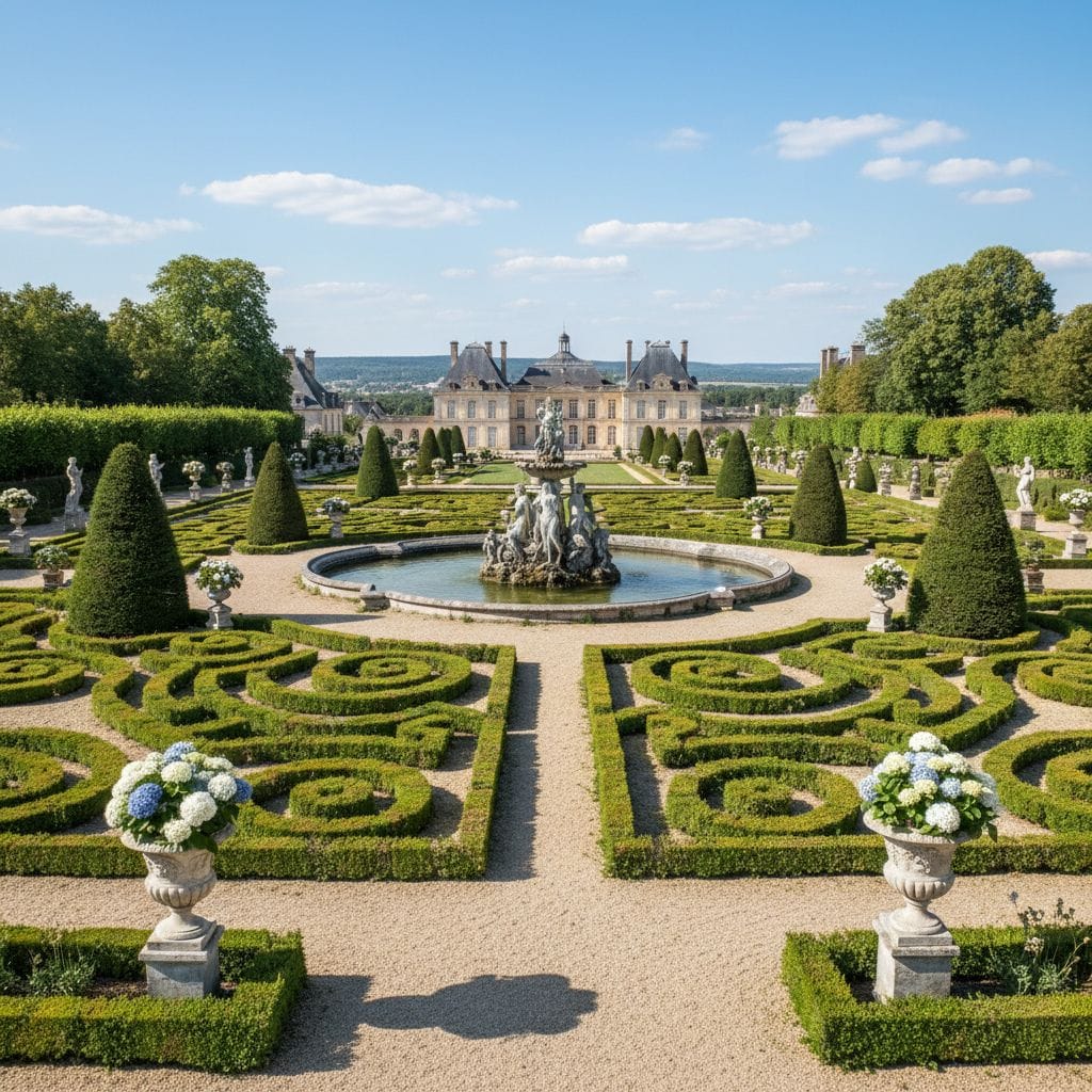 Ogród inspirowany stylem francuskim